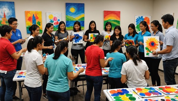 Team building peinture pour stimuler la créativité et renforcer les échanges